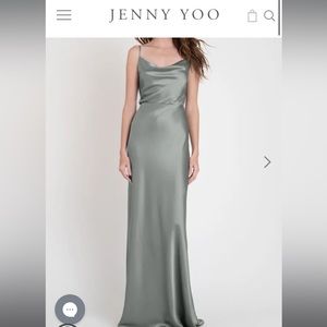 Jenny Yoo Sylvie Moss Satin (read description for sizing)